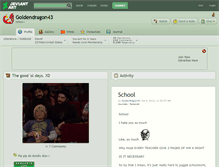 Tablet Screenshot of goldendragon43.deviantart.com