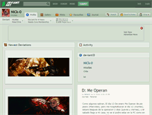 Tablet Screenshot of nick-0.deviantart.com