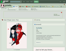 Tablet Screenshot of kuriositty.deviantart.com