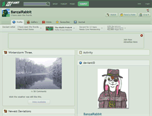 Tablet Screenshot of banzairabbit.deviantart.com