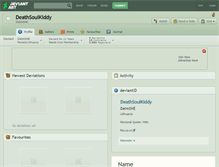 Tablet Screenshot of deathsoulkiddy.deviantart.com