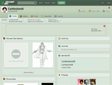 Tablet Screenshot of confession68.deviantart.com