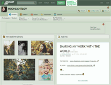 Tablet Screenshot of moonlightlov.deviantart.com