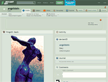 Tablet Screenshot of angelstein.deviantart.com