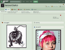 Tablet Screenshot of depressed-shadows.deviantart.com