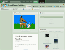 Tablet Screenshot of eevee2espeonfunclub.deviantart.com