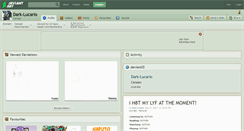 Desktop Screenshot of dark-lucario.deviantart.com
