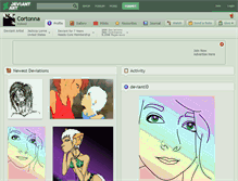 Tablet Screenshot of cortonna.deviantart.com