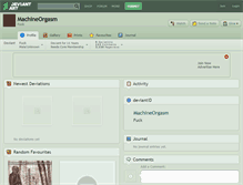 Tablet Screenshot of machineorgasm.deviantart.com
