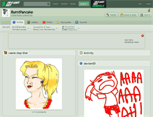 Tablet Screenshot of burntpancake.deviantart.com