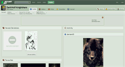 Desktop Screenshot of darkwolf-knightmare.deviantart.com