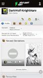 Mobile Screenshot of darkwolf-knightmare.deviantart.com