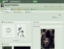 Tablet Screenshot of darkwolf-knightmare.deviantart.com