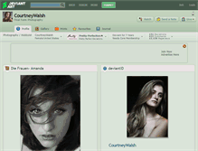 Tablet Screenshot of courtneywalsh.deviantart.com