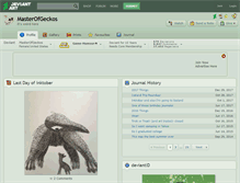 Tablet Screenshot of masterofgeckos.deviantart.com