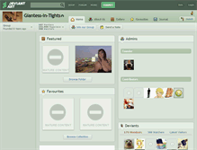 Tablet Screenshot of giantess-in-tights.deviantart.com
