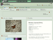 Tablet Screenshot of camelliane.deviantart.com