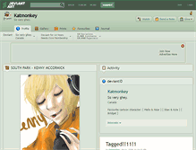 Tablet Screenshot of katmonkey.deviantart.com