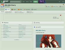 Tablet Screenshot of miki-miki-cherry.deviantart.com