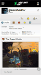 Mobile Screenshot of gokenshadow.deviantart.com