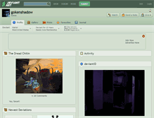 Tablet Screenshot of gokenshadow.deviantart.com