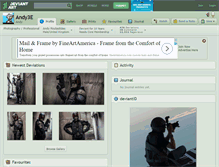 Tablet Screenshot of andy3e.deviantart.com