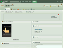 Tablet Screenshot of fingerpokeplz.deviantart.com