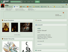 Tablet Screenshot of n00p.deviantart.com