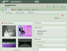 Tablet Screenshot of meinkleinewelt.deviantart.com
