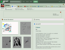Tablet Screenshot of fulmen.deviantart.com