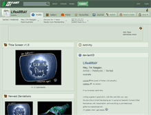 Tablet Screenshot of lifearray.deviantart.com