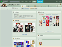Tablet Screenshot of anime-fanart-xd.deviantart.com