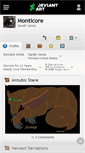 Mobile Screenshot of monticore.deviantart.com