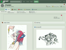 Tablet Screenshot of jthm583.deviantart.com