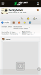 Mobile Screenshot of beckyboom.deviantart.com