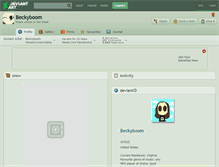 Tablet Screenshot of beckyboom.deviantart.com