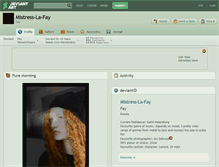 Tablet Screenshot of mistress-la-fay.deviantart.com