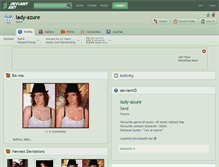 Tablet Screenshot of lady-azure.deviantart.com