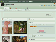 Tablet Screenshot of labelleetlabeteart.deviantart.com