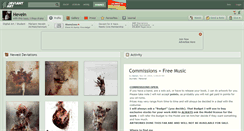 Desktop Screenshot of hevein.deviantart.com