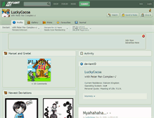 Tablet Screenshot of luckycocoa.deviantart.com