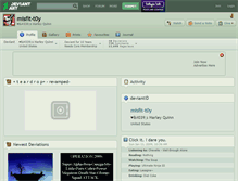 Tablet Screenshot of misfit-t0y.deviantart.com