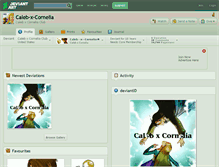 Tablet Screenshot of caleb-x-cornelia.deviantart.com