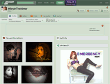 Tablet Screenshot of mileyinthemirror.deviantart.com