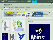 Tablet Screenshot of animenerd176.deviantart.com