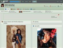 Tablet Screenshot of nikki-nekochan.deviantart.com