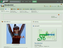 Tablet Screenshot of pancakemind.deviantart.com