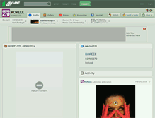 Tablet Screenshot of koreee.deviantart.com