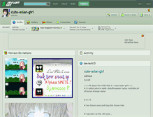 Tablet Screenshot of cute-asian-girl.deviantart.com