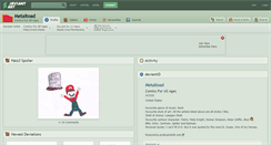 Desktop Screenshot of metaltoad.deviantart.com